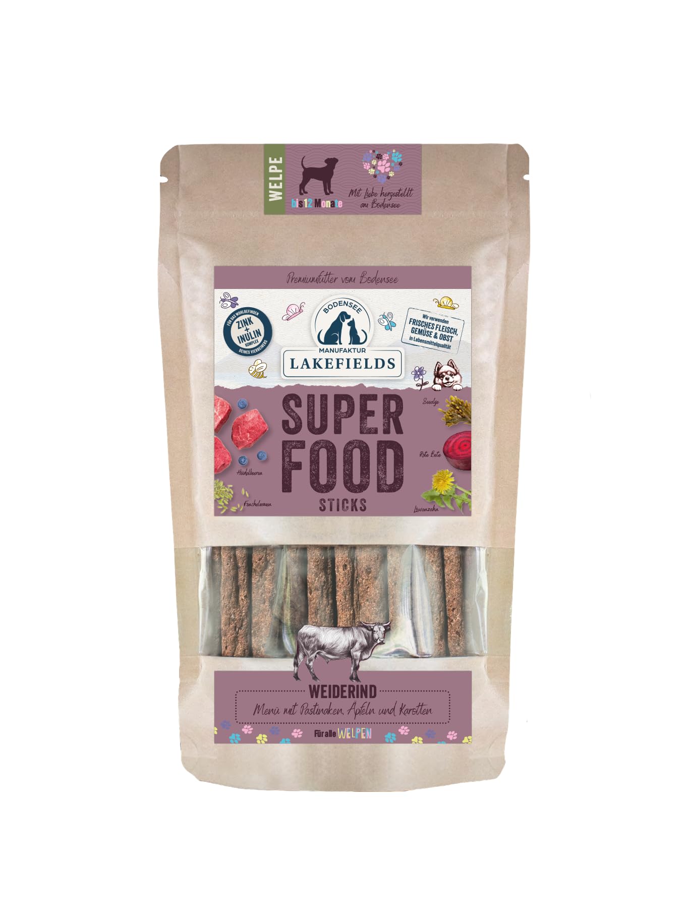 lakefields-superfood-sticks-f-r-welpen-huhn-61-130g-getreidefrei image 6