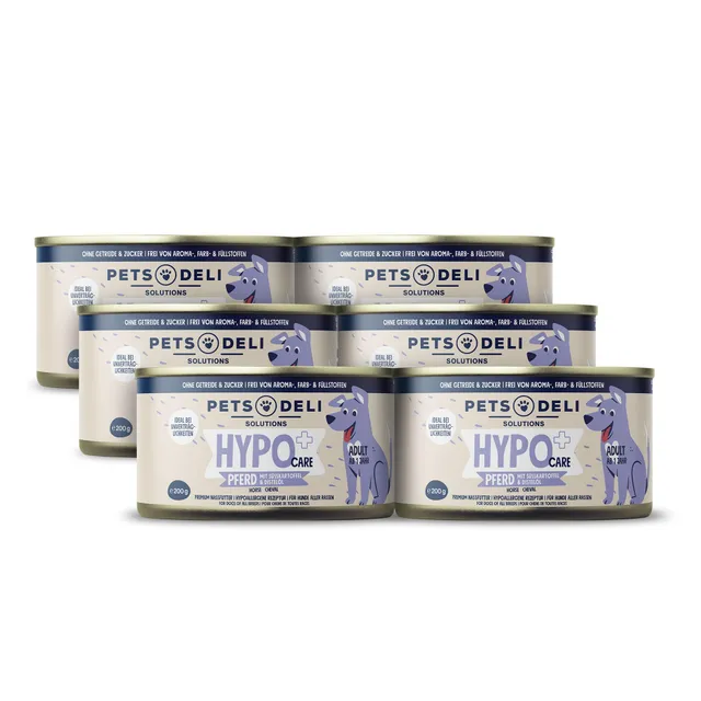 pets-deli-sensitiv-nassfutter-f-r-hunde-pferd-mono-protein-getreidefrei-6x200g image 1