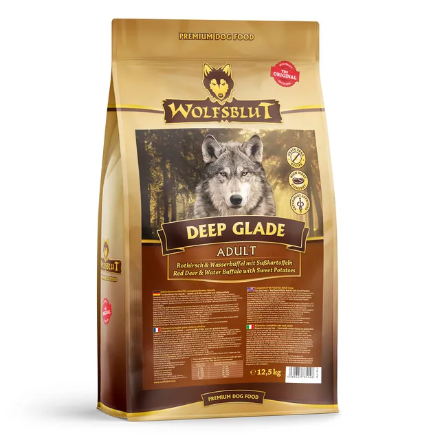wolfsblut-deep-glade-adult-trockenfutter-f-r-hunde-hirsch-getreidefrei-12-5-kg image 1