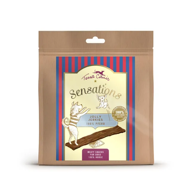terra-canis-pferd-jolly-jerkies-sensations-hundesnack-90g image 1