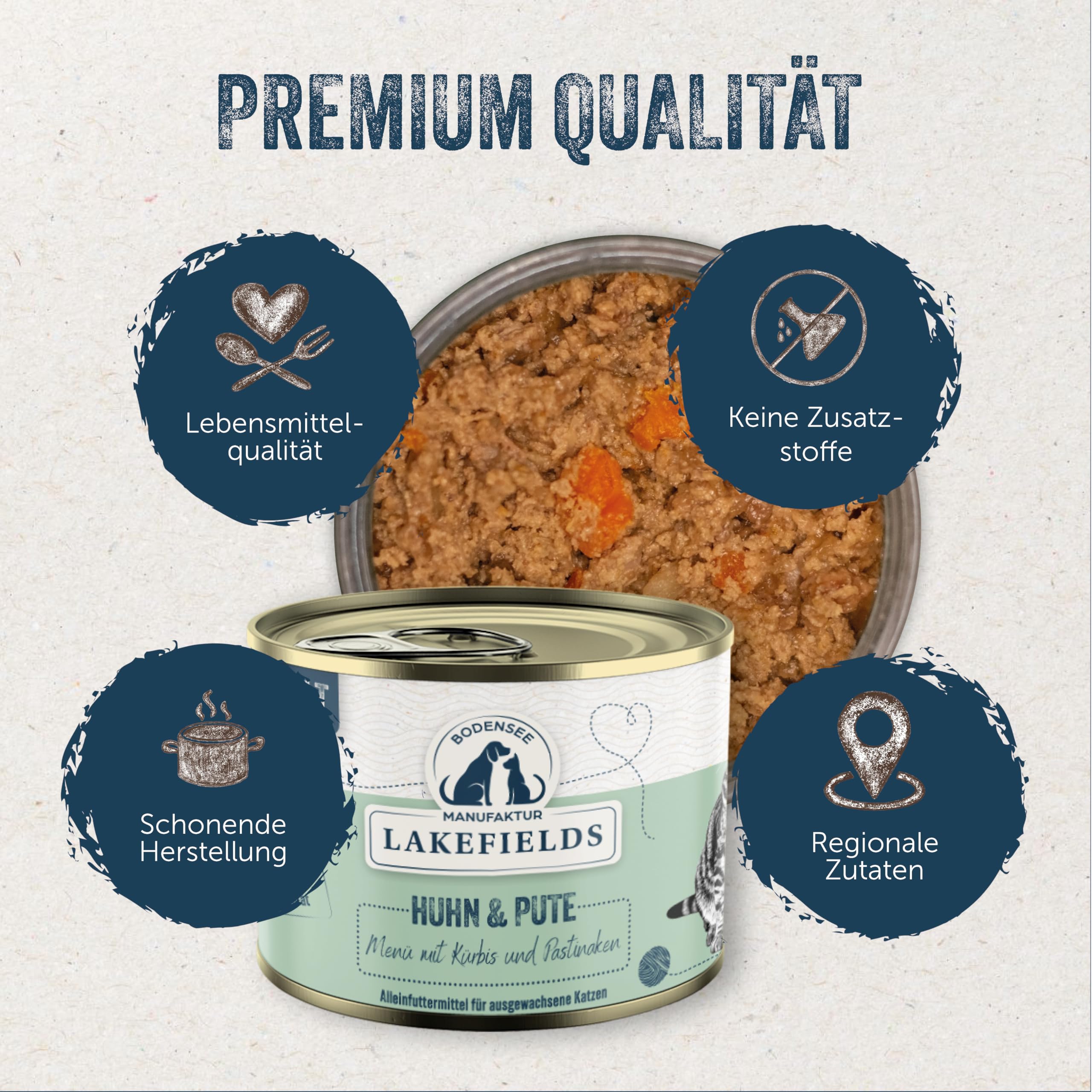 lakefields-premium-nassfutter-f-r-katzen-huhn-pute-200g image 2