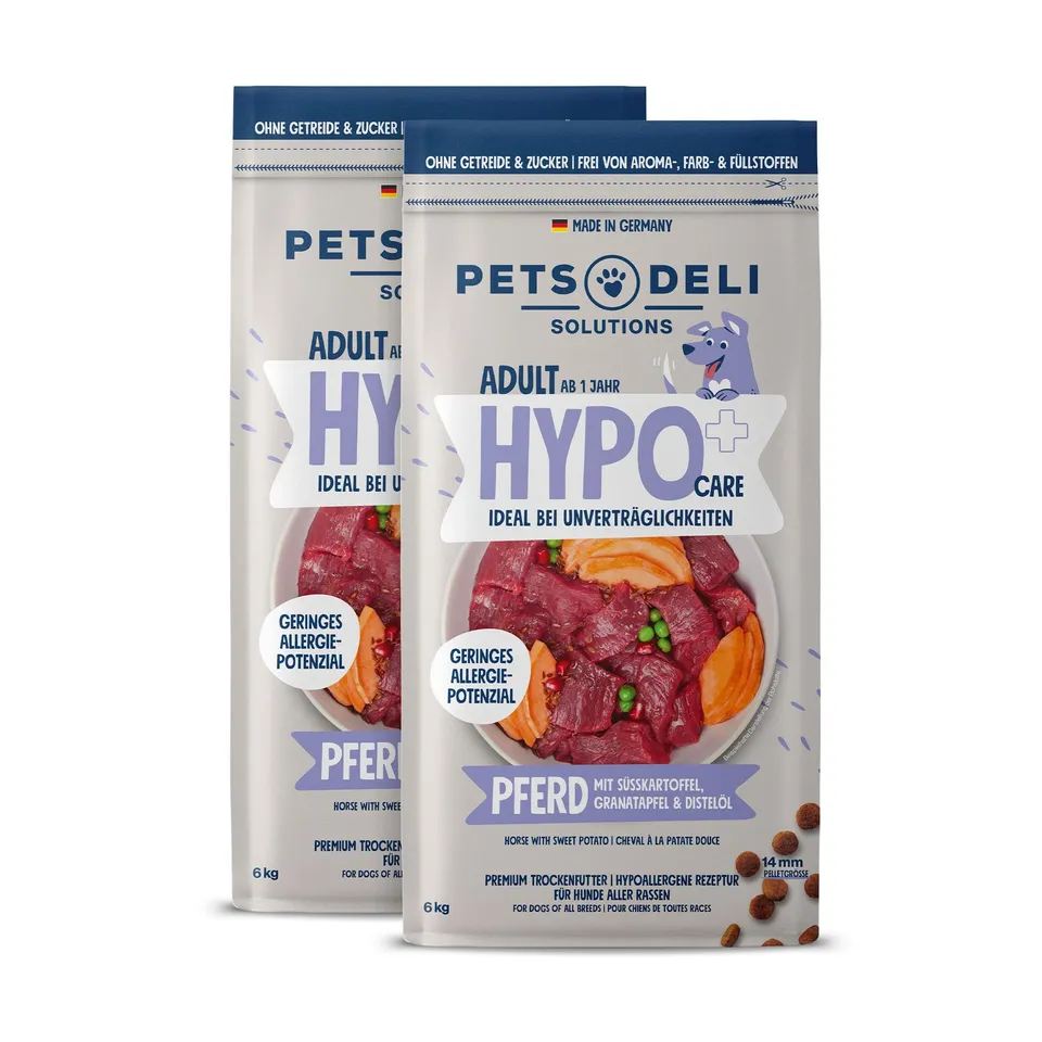 pets-deli-hypocare-trockenfutter-pferd-mit-s-kartoffel-f-r-hunde-2x6kg image 1