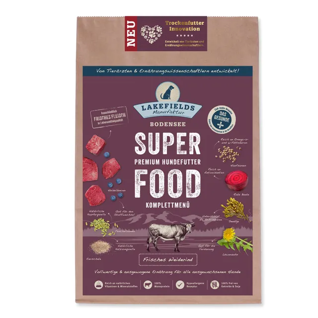 lakefields-premium-superfood-rind-trockenfutter-4-x-2-5kg-10kg image 1