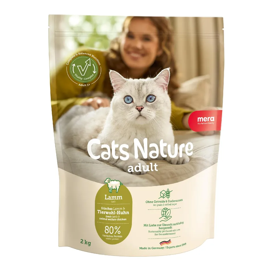 mera-cats-nature-lamm-getreidefreies-katzen-trockenfutter-2-kg image 1