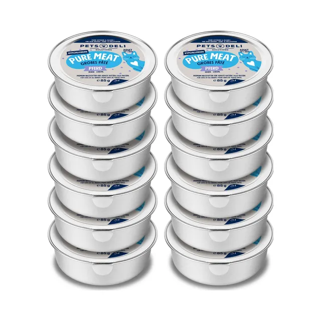 pets-deli-hypocare-nassfutter-f-r-katzen-mit-pferd-12-x-85-g image 1