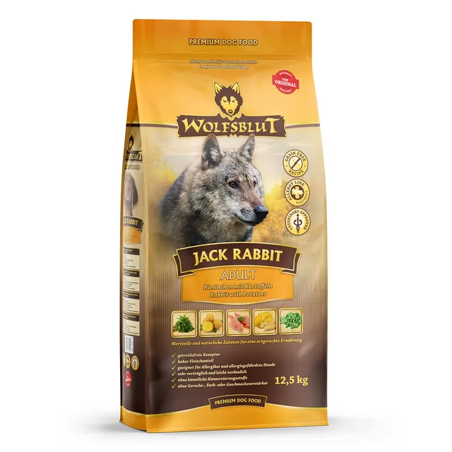 wolfsblut-jack-rabbit-adult-trockenfutter-kaninchen-getreidefrei-12-5kg image 1
