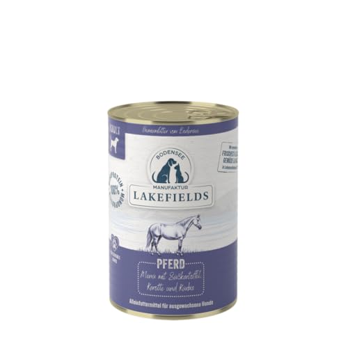 lakefields-premium-nassfutter-f-r-hunde-pferd-60-getreidefrei-6x400g image 2