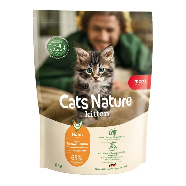 mera-cats-nature-kitten-trockenfutter-huhn-400g-getreidefrei image 1