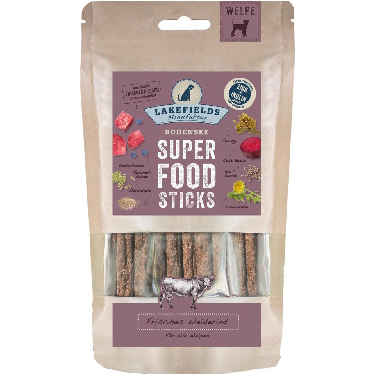 lakefields-superfood-sticks-f-r-welpen-huhn-61-130g-getreidefrei image 8