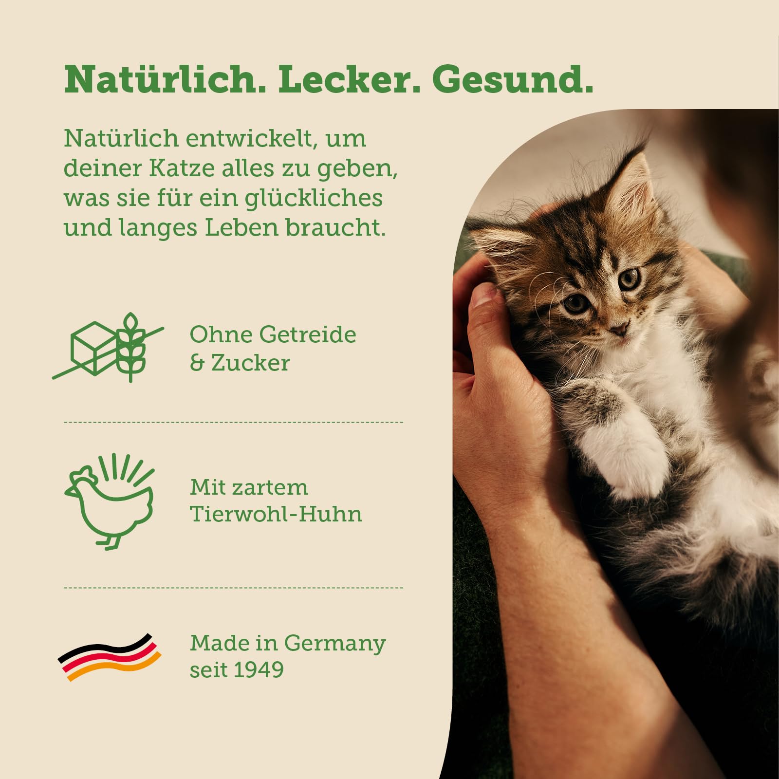 mera-cats-nature-huhn-kitten-nassfutter-12x85g-getreidefrei-ohne-zucker image 2