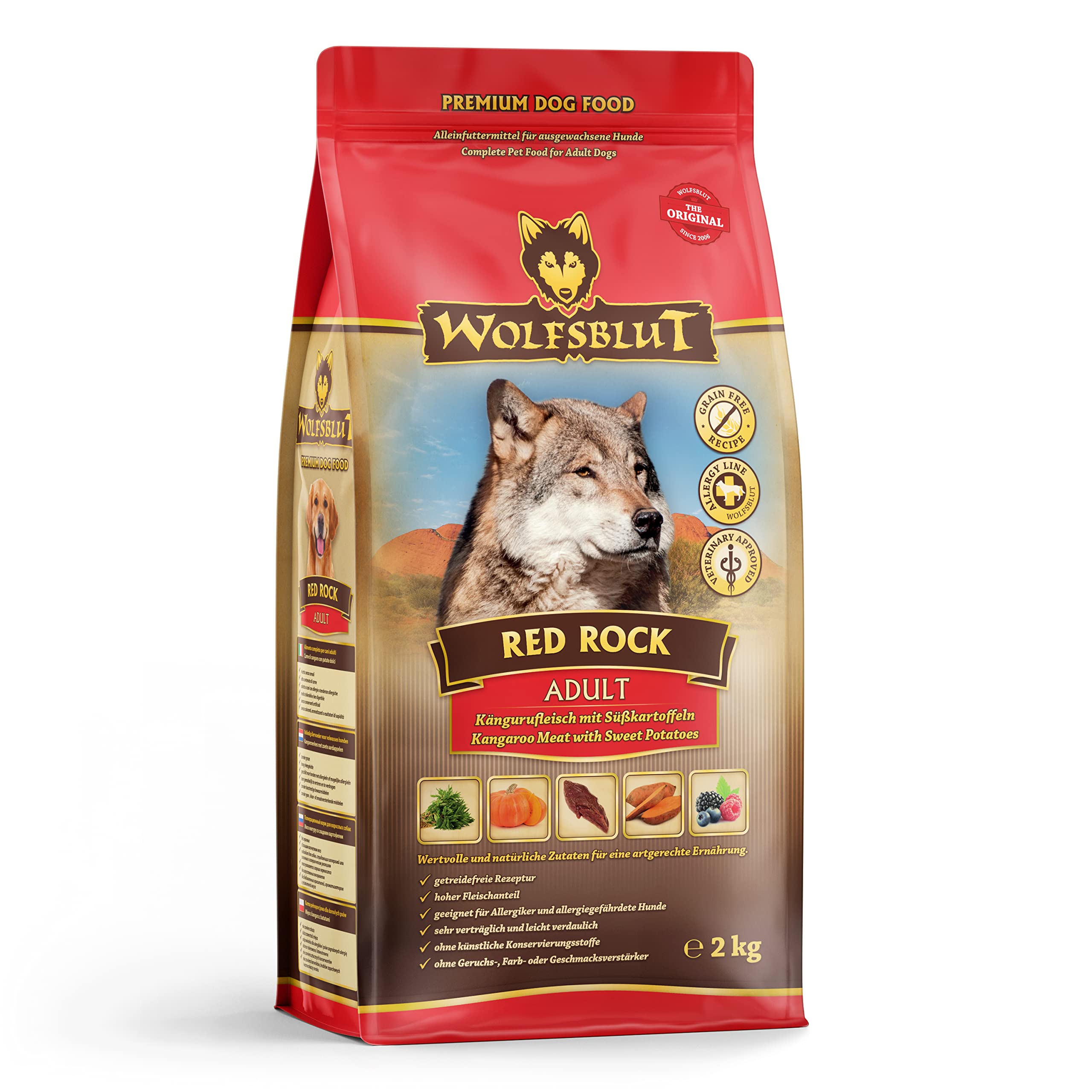 wolfsblut-red-rock-adult-k-nguru-trockenfutter-getreidefrei-12-5-kg image 3