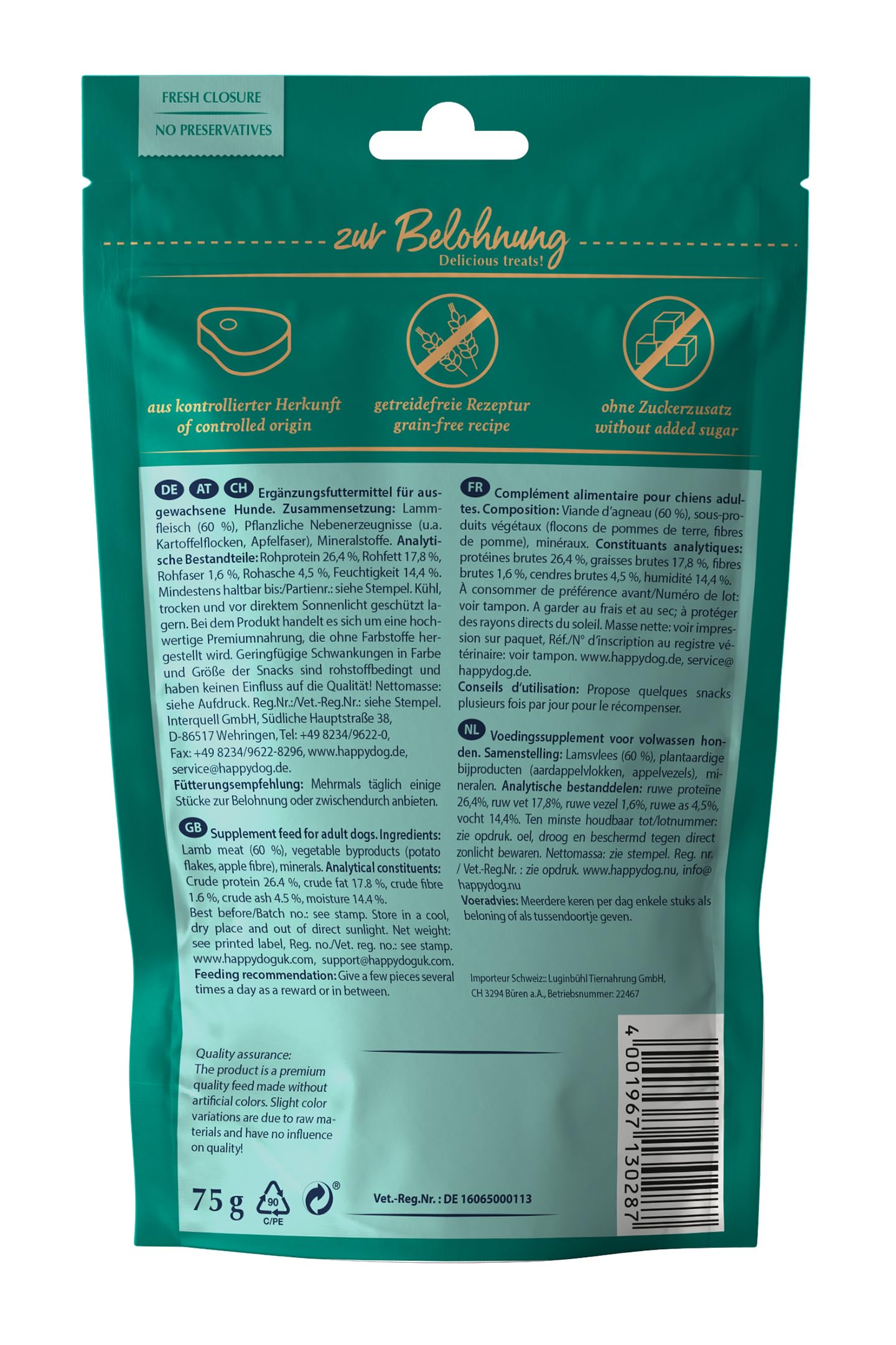 happy-dog-meatsnack-l-neburger-heide-lamm-75g-getreidefreier-fleischsnack-f-r-hu image 4