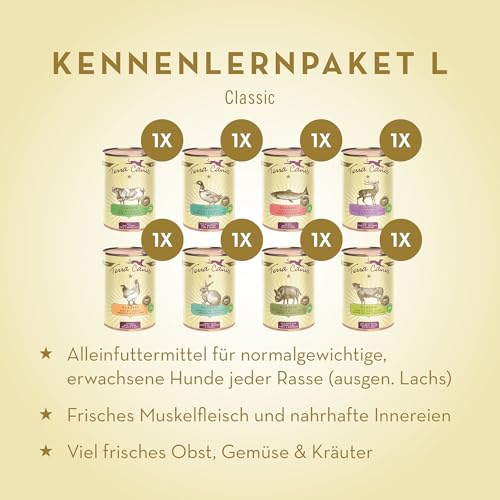 terra-canis-classic-nassfutter-f-r-hunde-kennenlernpaket-8-x-400-g image 8