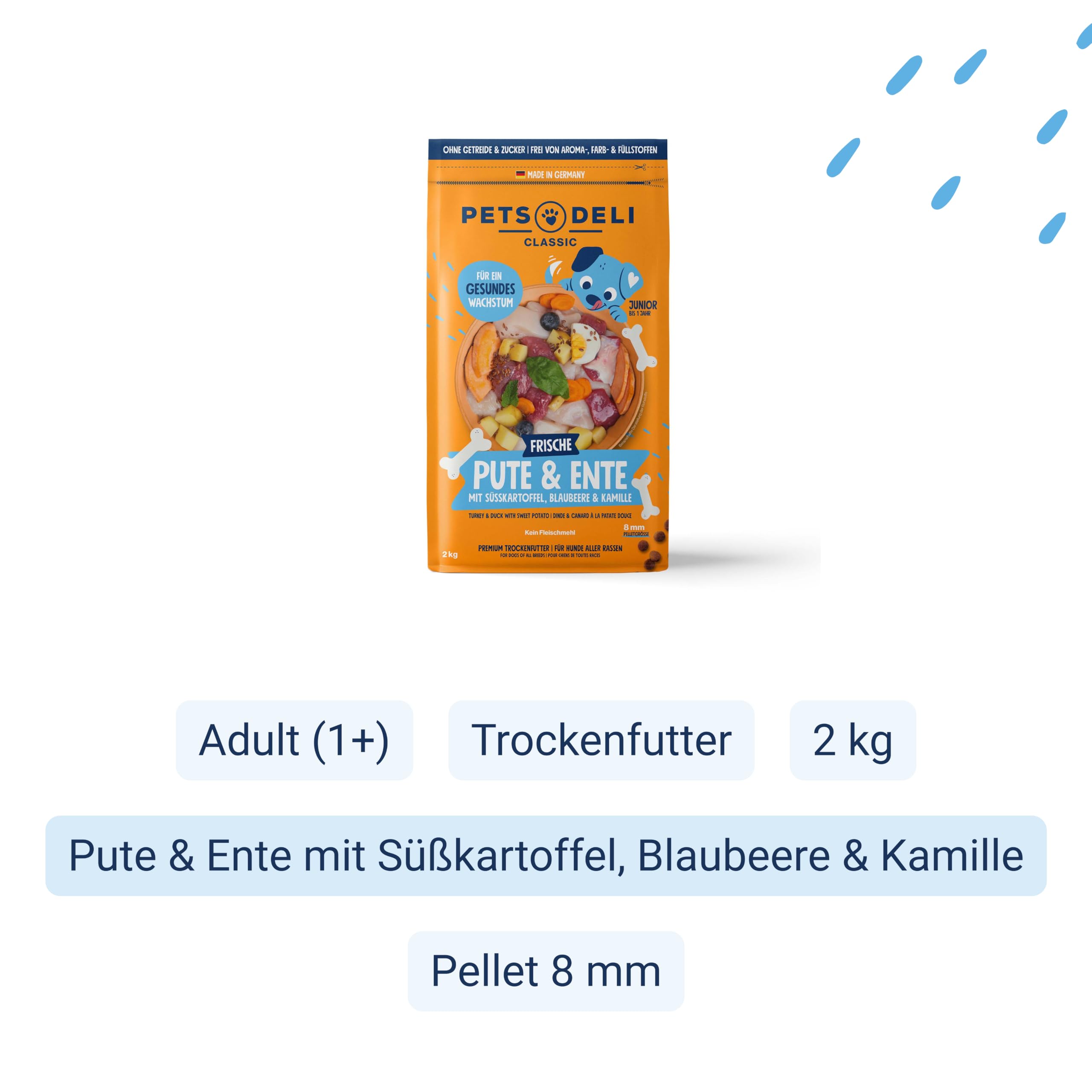 pets-deli-junior-trockenfutter-f-r-hunde-pute-ente-getreidefrei-2kg image 2