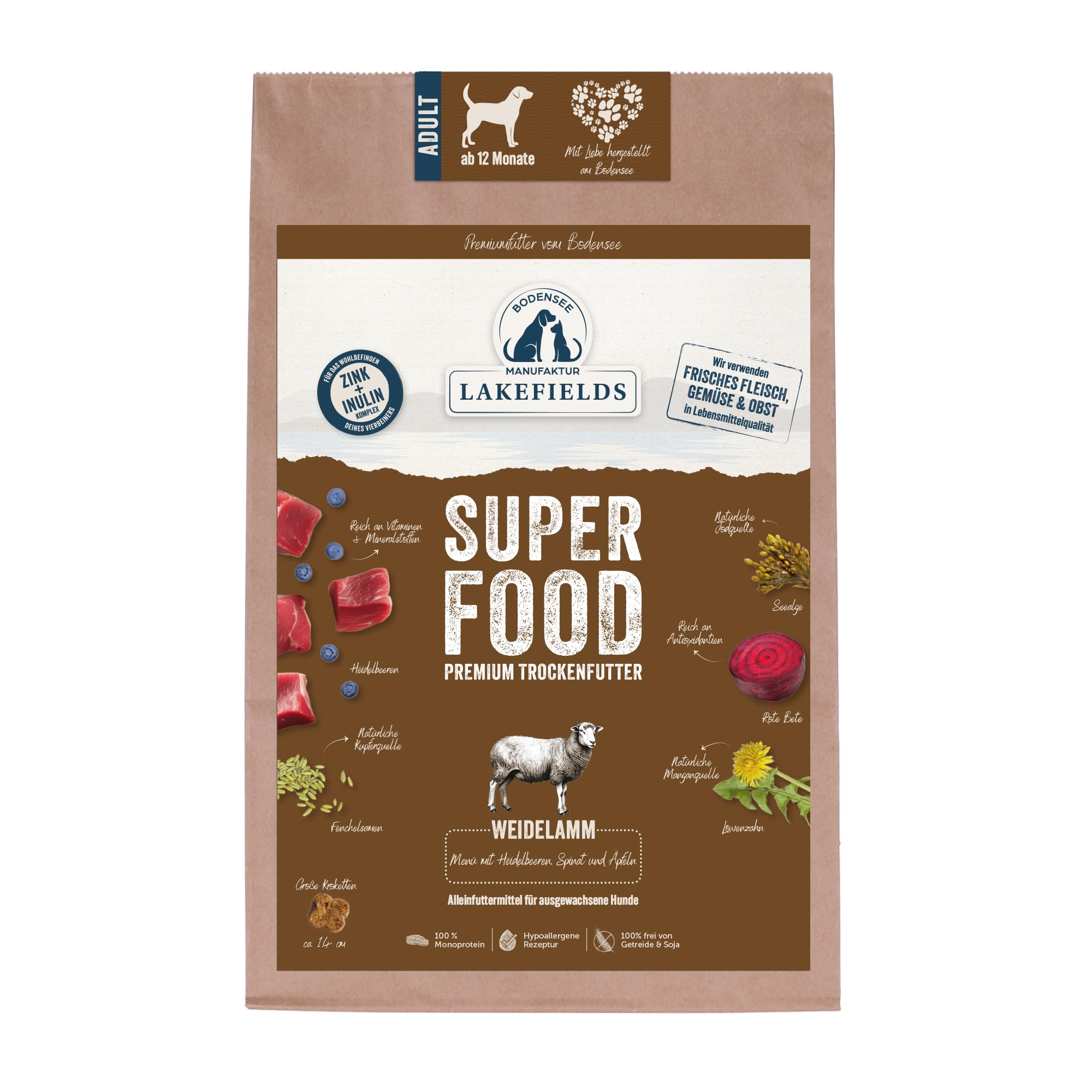 lakefields-superfood-trockenfutter-lamm-61-2-5kg-getreidefrei image 1