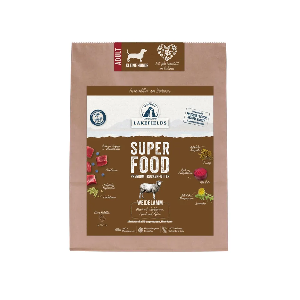 lakefields-superfood-trockenfutter-f-r-kleine-hunde-mit-lamm-1-kg-getreidefrei image 1