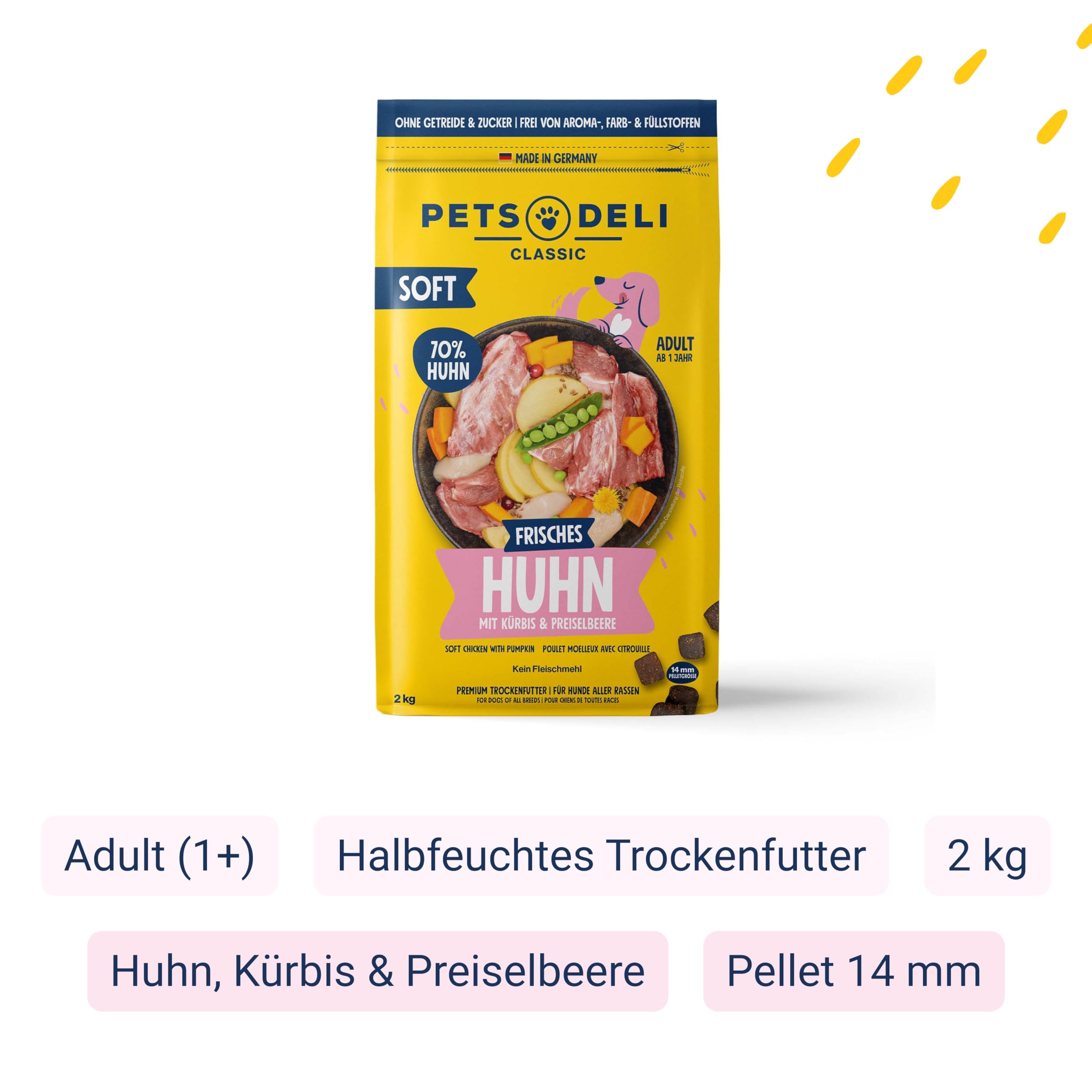 pets-deli-mini-soft-trockenfutter-f-r-hunde-mit-huhn-k-rbis-2kg image 2