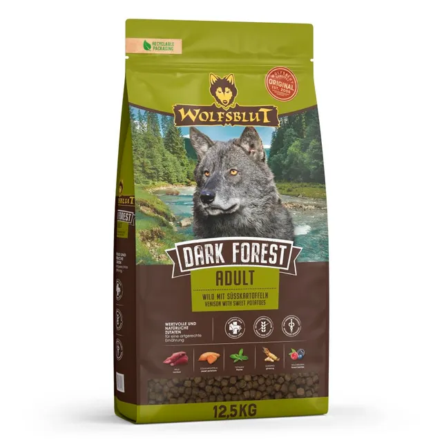 wolfsblut-dark-forest-adult-trockenfutter-f-r-hunde-wild-getreidefrei-12-5-kg image 1
