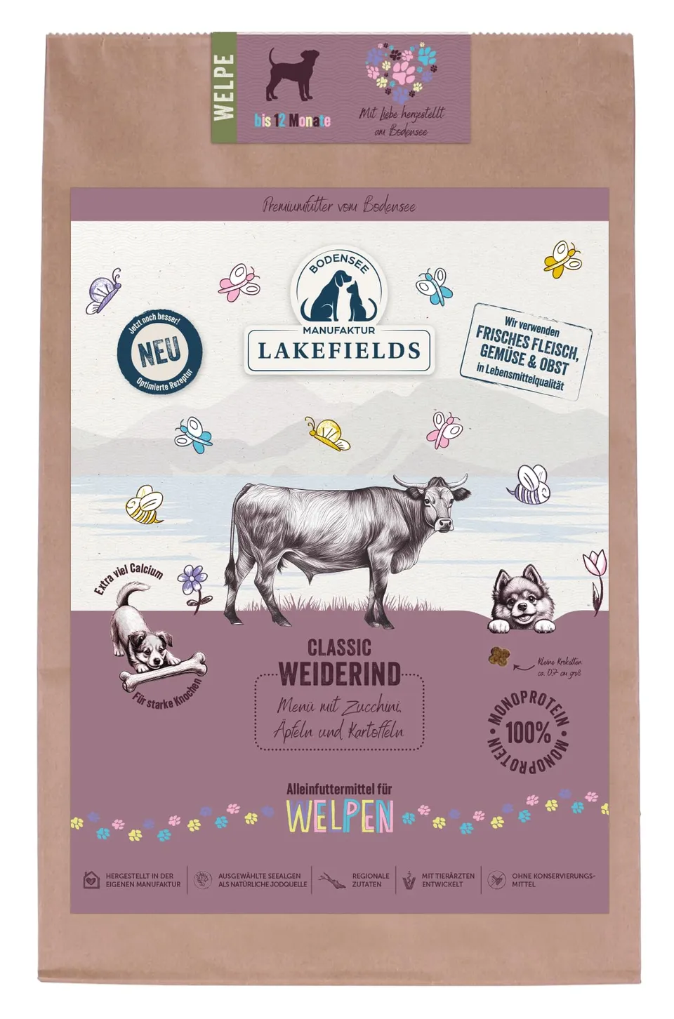 lakefields-classic-trockenfutter-f-r-welpen-rind-60-getreidefrei-2-5-kg image 1