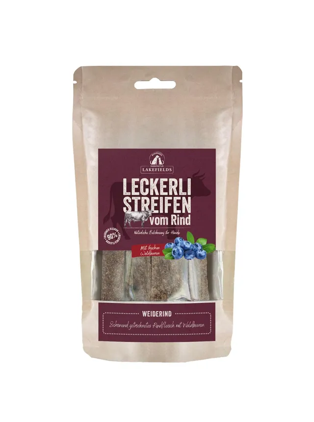 lakefields-trockenfleischstreifen-rind-90-getreidefrei-150-g image 1
