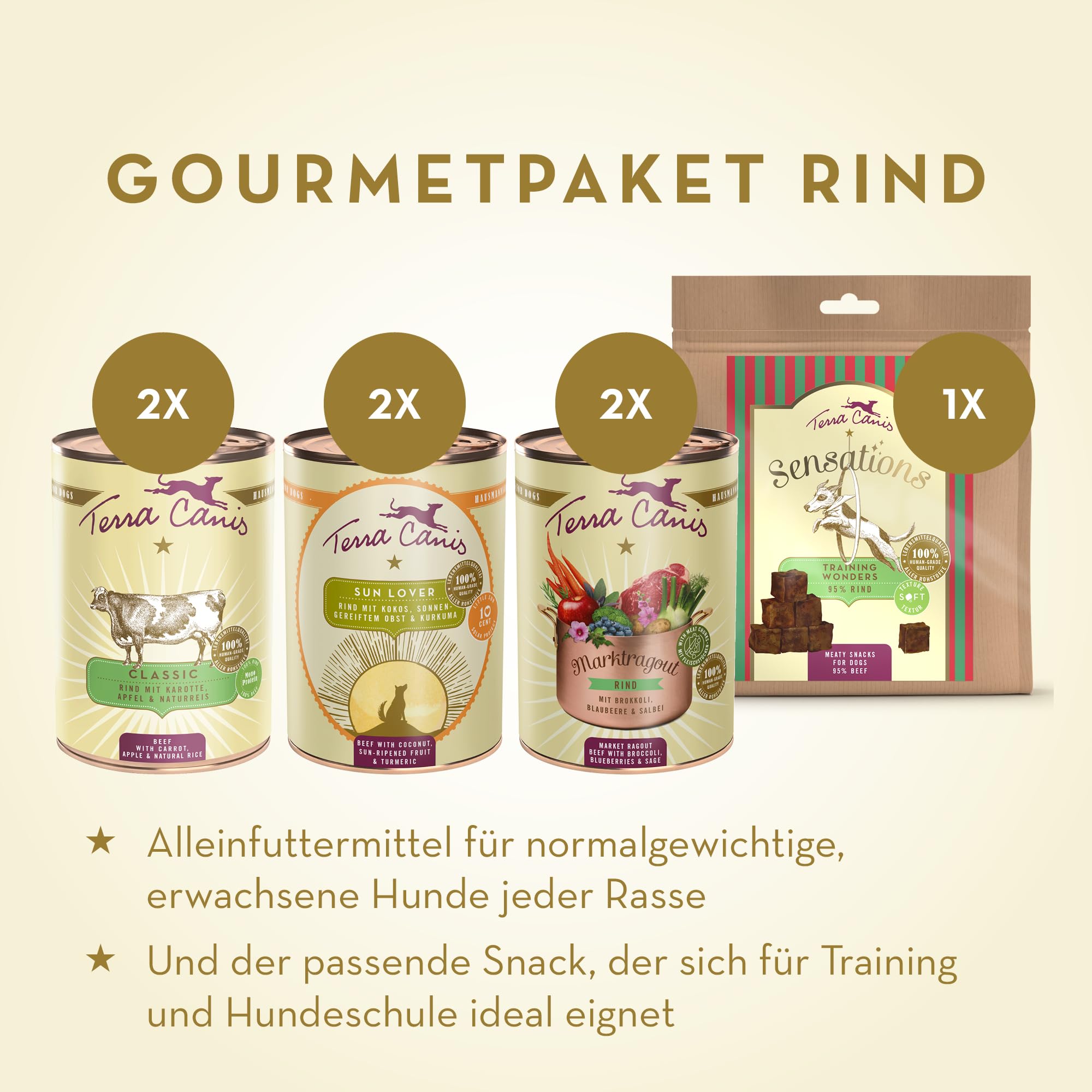 terra-canis-gourmetpaket-rind-nassfutter-f-r-hunde-6er-mix-mit-snack image 2