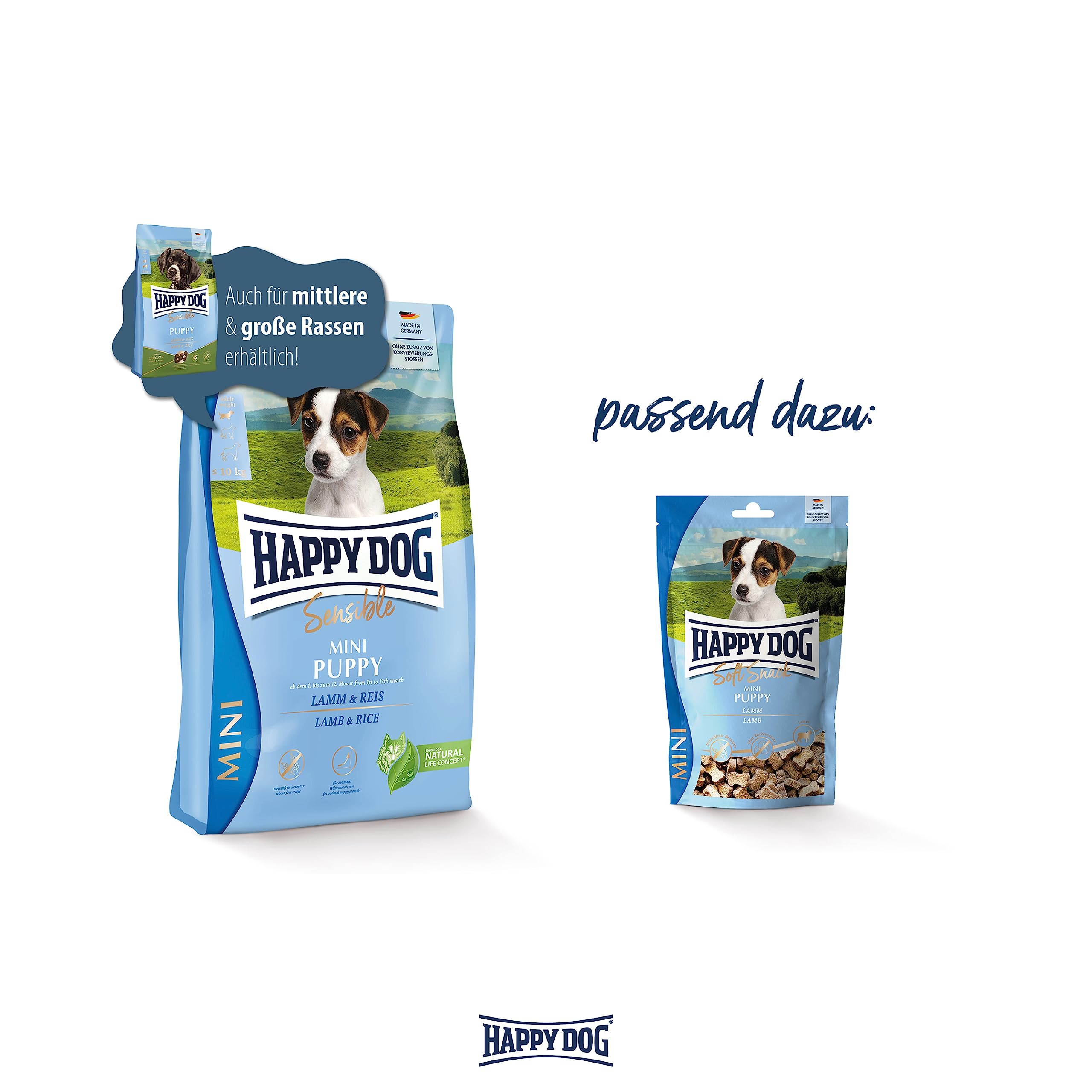 happy-dog-sensible-mini-puppy-lamm-welpen-trockenfutter-800-g image 5