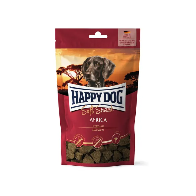 happy-dog-softsnack-africa-strau-weich-getreidefrei-100-g image 1