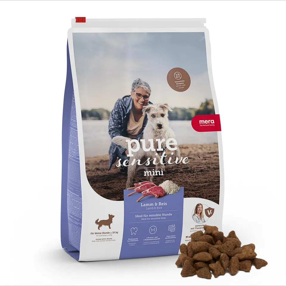 mera-pure-sensitive-mini-hundefutter-lamm-reis-4kg-kleine-hunde image 1