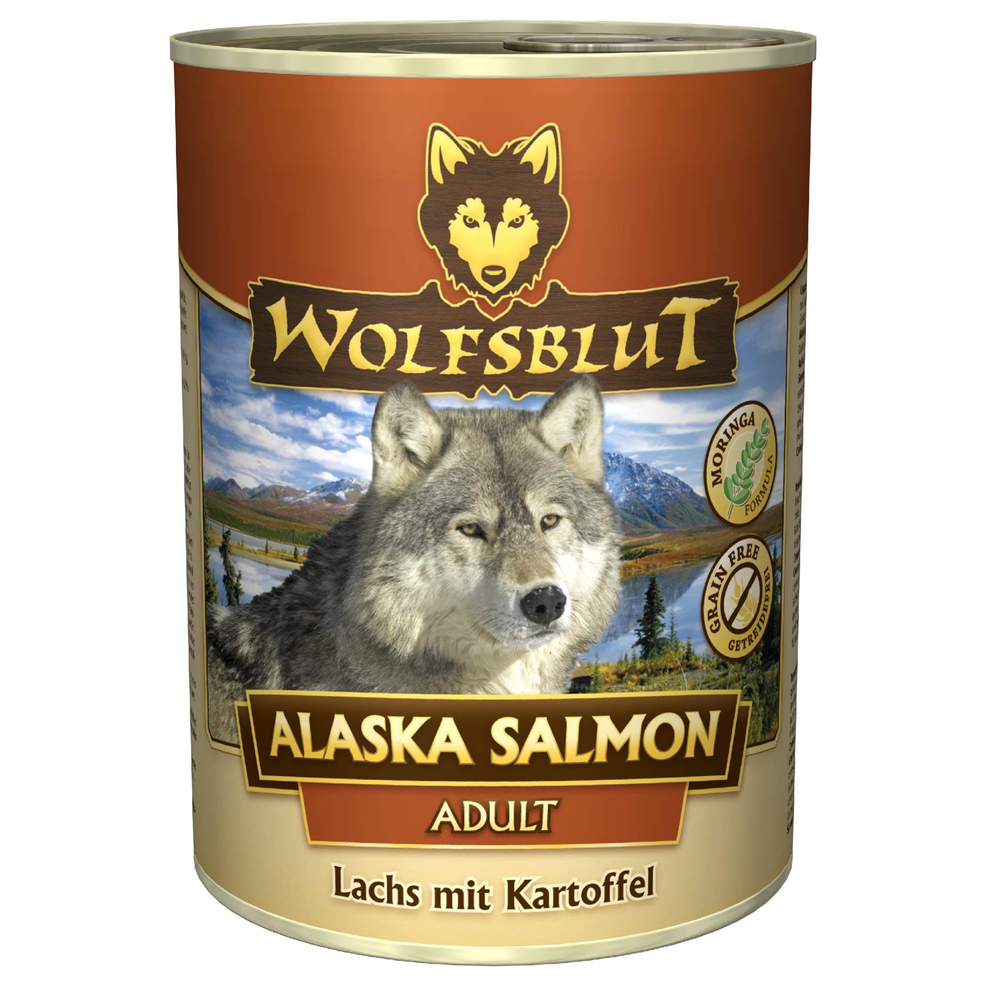 wolfsblut-alaska-salmon-adult-nassfutter-getreidefrei-6-x-395-g image 1