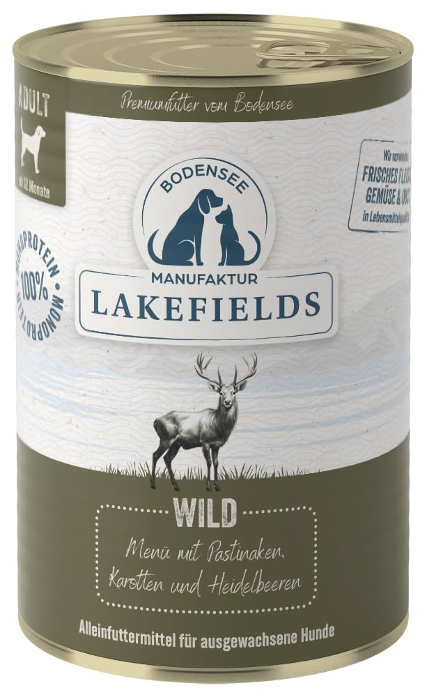 lakefields-wild-hundenassfutter-hirsch-getreidefrei-6-x-400-g image 6