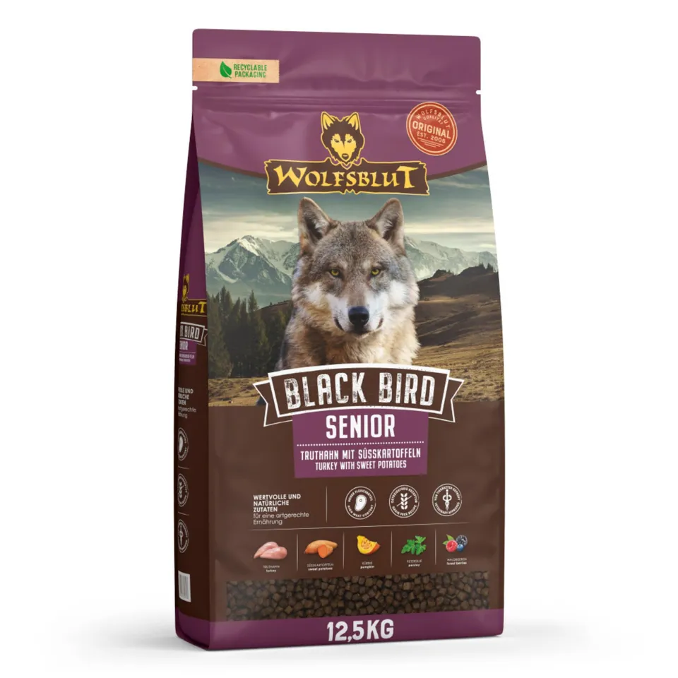 wolfsblut-black-bird-senior-trockenfutter-getreidefrei-12-5-kg-truthahn image 1