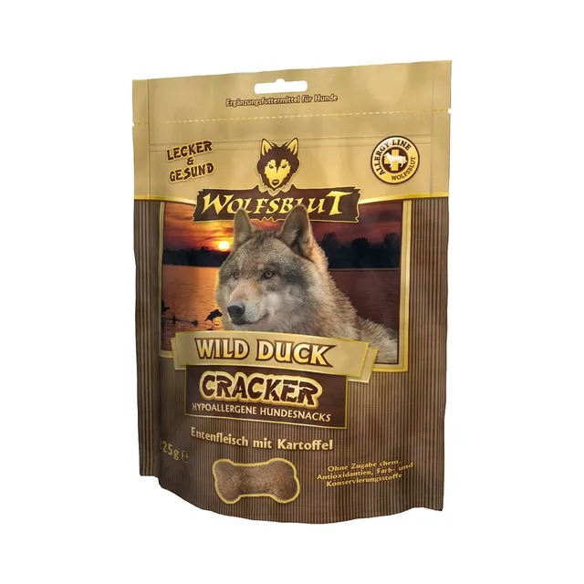 wolfsblut-wild-duck-cracker-hundesnack-225g-ente-getreidefrei image 1