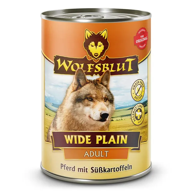 wolfsblut-wide-plain-adult-nassfutter-pferd-getreidefrei-6x395g image 1