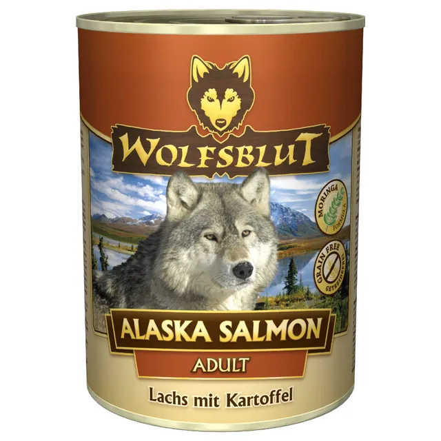 wolfsblut-alaska-salmon-adult-nassfutter-getreidefrei-6-x-395-g image 1