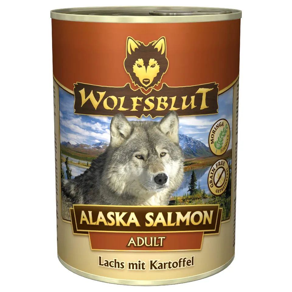wolfsblut-alaska-salmon-adult-nassfutter-getreidefrei-6-x-395-g image 1