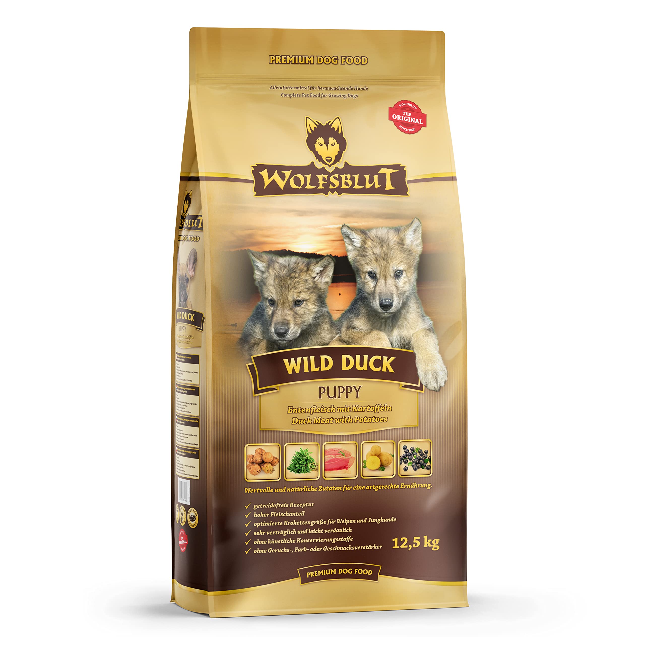 wolfsblut-wild-duck-puppy-trockenfutter-mit-ente-und-kartoffel-2-kg image 4