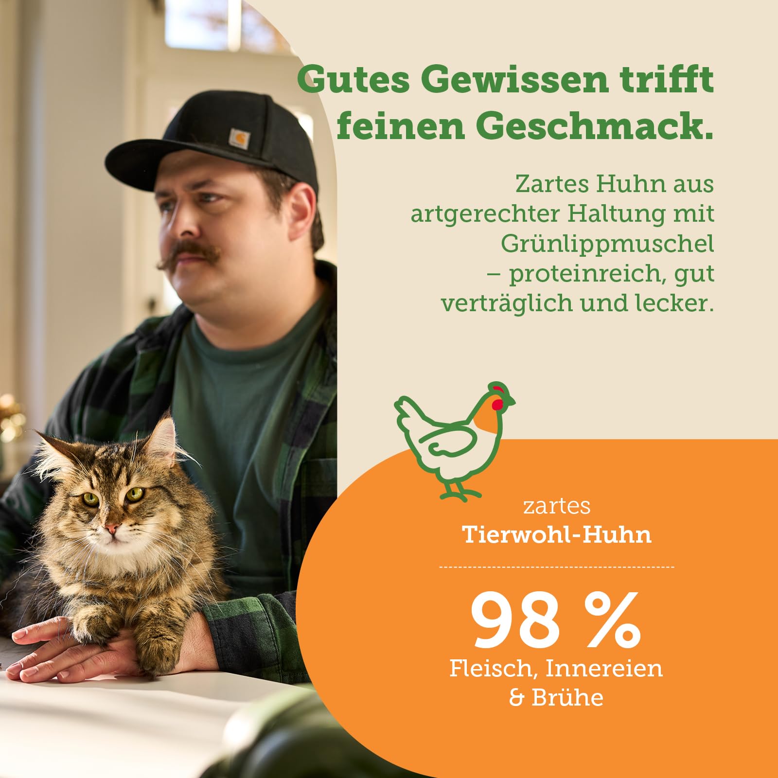 mera-cats-nature-senior-huhn-nassfutter-getreidefrei-12x85g image 3