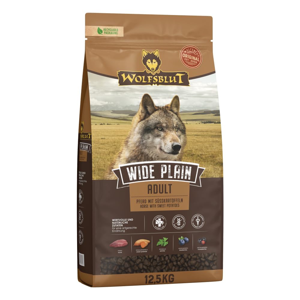 wolfsblut-wide-plain-adult-trockenfutter-f-r-hunde-pferd-getreidefrei-12-5-kg image 1
