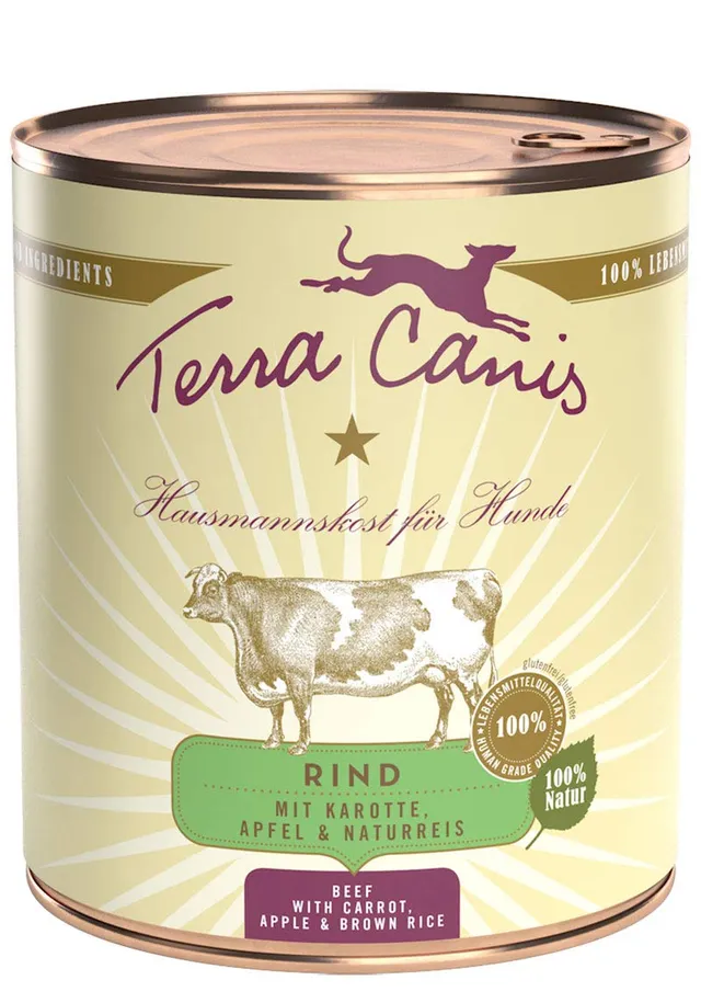 terra-canis-classic-rind-mit-karotte-apfel-und-naturreis-nassfutter-6-x-800-g image 1