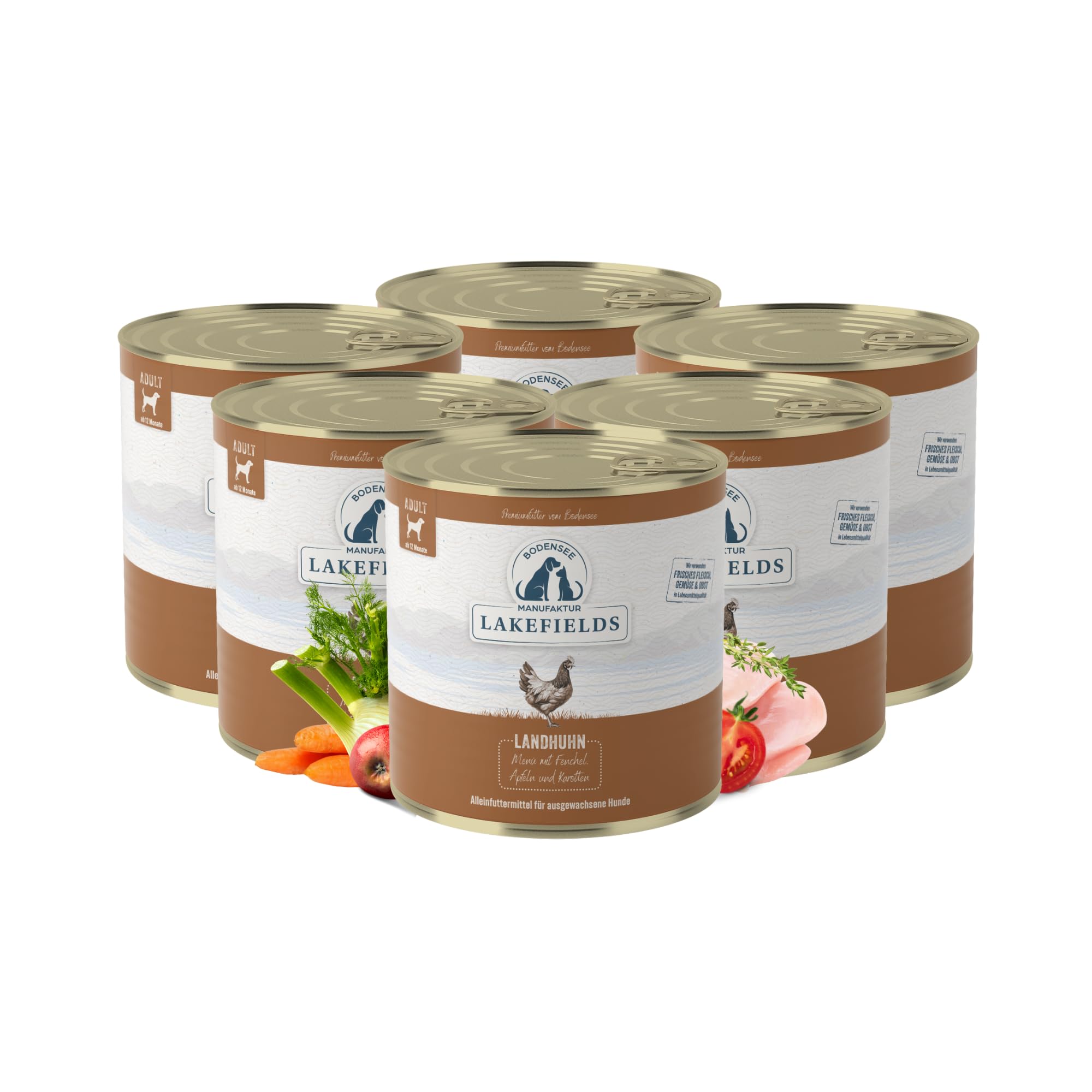 lakefields-premium-nassfutter-huhn-61-6-x-400-g-getreidefrei-hypoallergen image 8