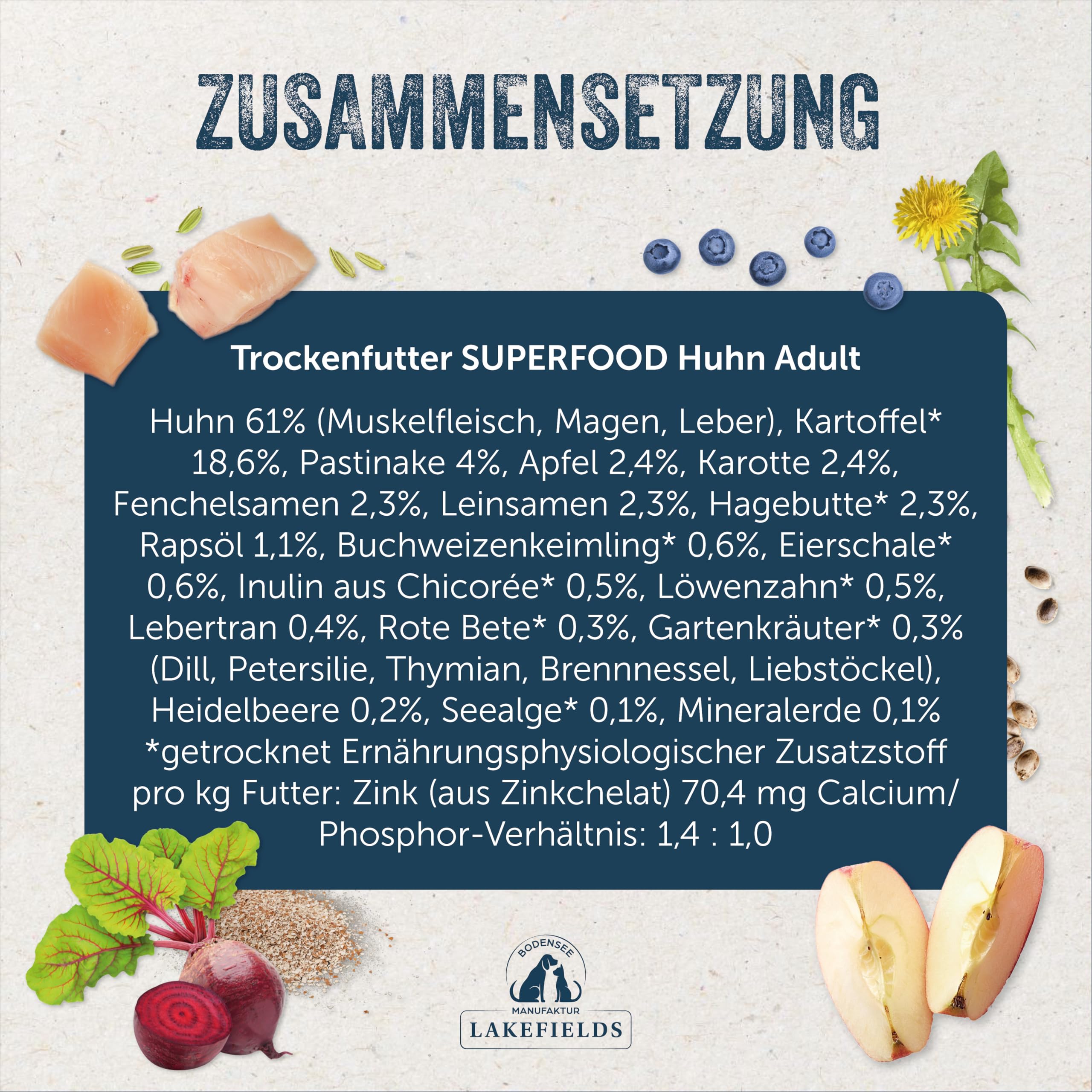lakefields-superfood-hundefutter-trocken-61-huhn-1kg-getreidefrei-f-r-kleine-hun image 4