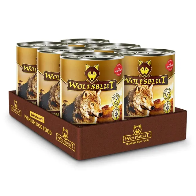 wolfsblut-down-under-nassfutter-hund-black-angus-beef-6-x-395g-getreidefrei image 1