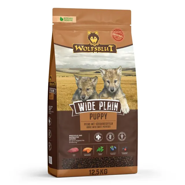 wolfsblut-wide-plain-puppy-pferd-trockenfutter-getreidefrei-12-5-kg image 1