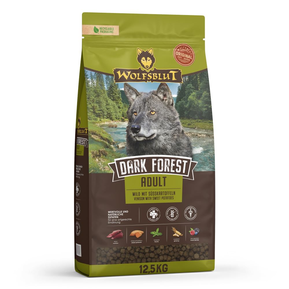 wolfsblut-dark-forest-adult-trockenfutter-f-r-hunde-wild-getreidefrei-12-5-kg image 1