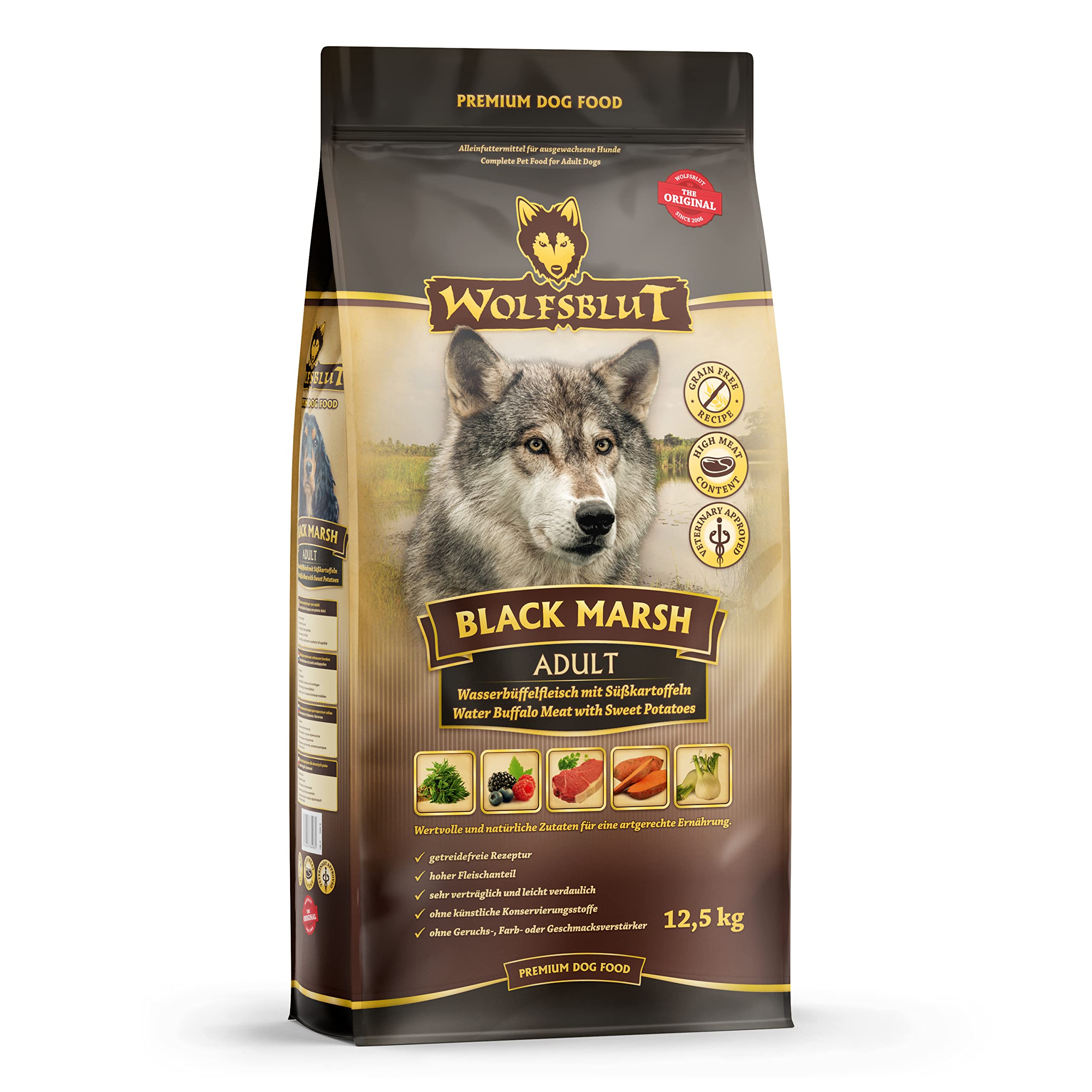 wolfsblut-black-marsh-adult-trockenfutter-mit-wasserb-ffel-getreidefrei-12-5-kg image 1