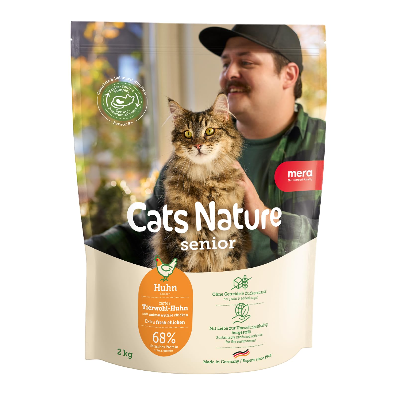 mera-cats-nature-senior-huhn-nassfutter-getreidefrei-12x85g image 7