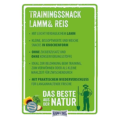 happy-dog-naturcroq-mini-snack-lamm-reis-100g-trainingssnack image 8