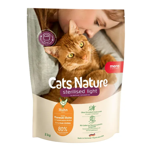mera-cats-nature-sterilised-light-huhn-trockenfutter-f-r-katzen-400-g image 1