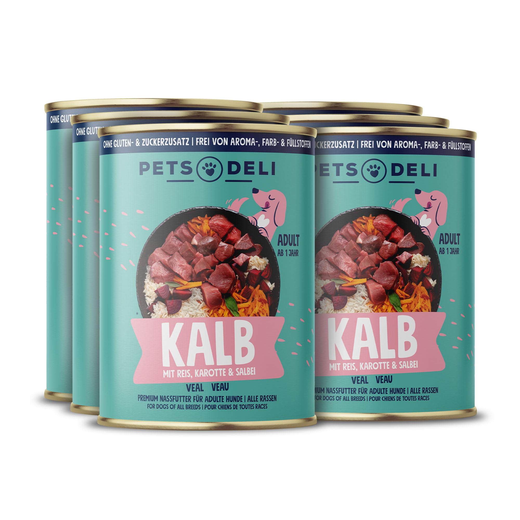 pets-deli-classic-nassfutter-f-r-hunde-mit-kalb-rind-karotte-6x800g image 5