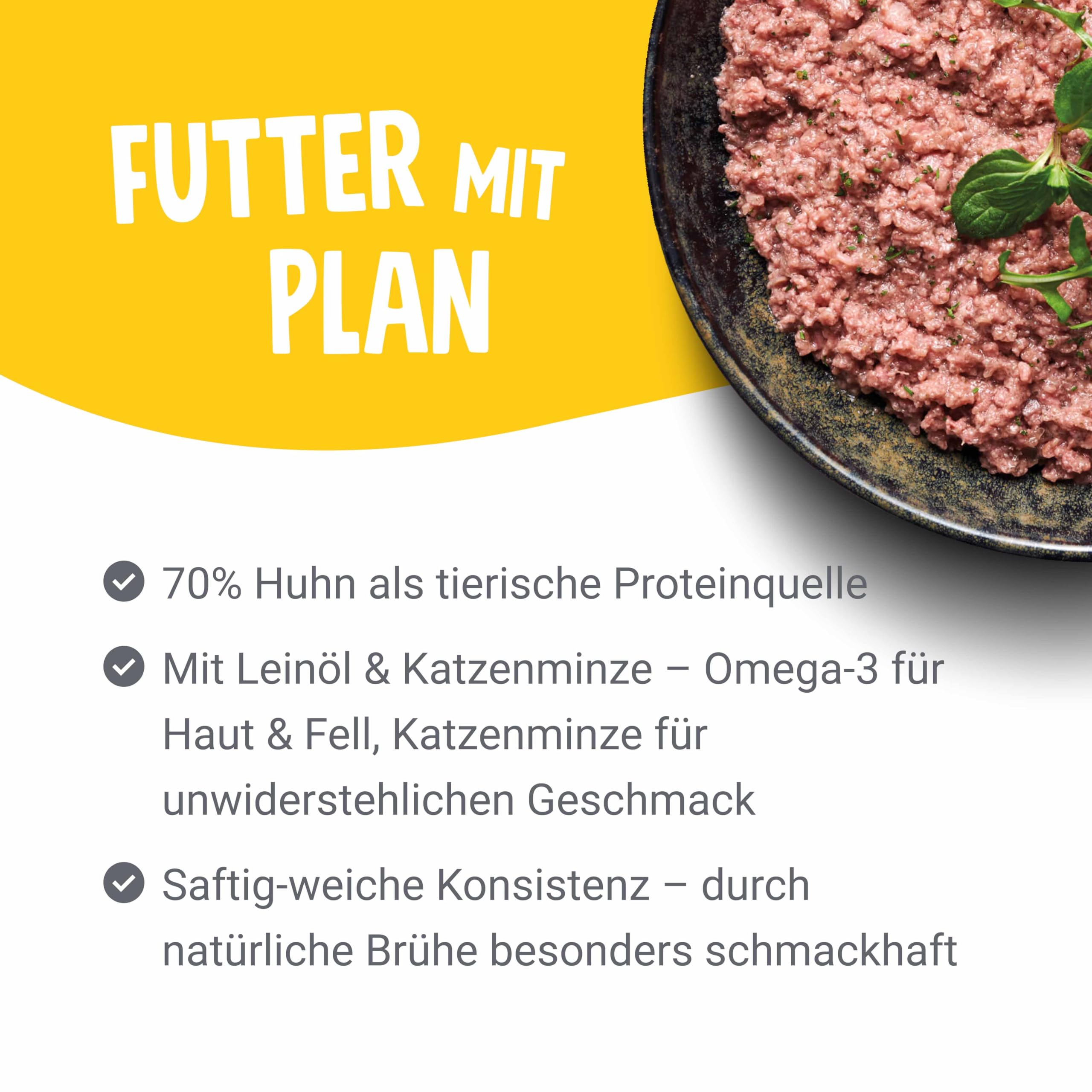 pets-deli-pure-meat-katzennassfutter-huhn-katzenminze-12-x-85-g image 3